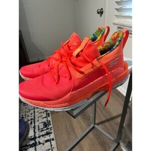 Under Armour x Sour Patch Kids Mens Size 14 Hovr Curry 7 Peach Plasma Shoes
